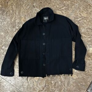 Black denim jacket